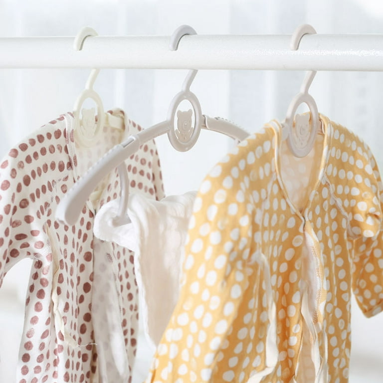 5pcs Plastic Hangers Children Toddler Baby Clothes Organizer Retractable Hanger 